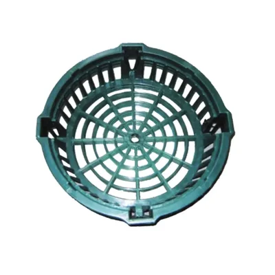 Round Plastic Green Small Garden Basket Pack of 8 Pieces