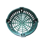 Round Plastic Green Small Garden Basket Pack of 8 Pieces