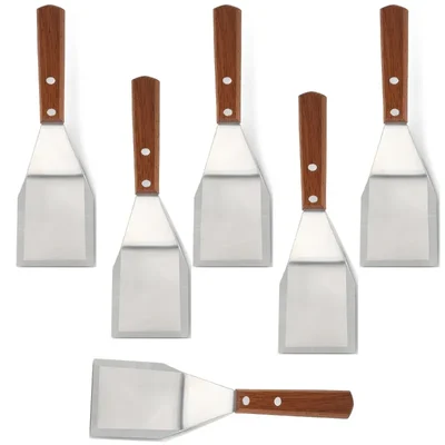 Smart Chef HM41103, 5x3 inch Pizza Lifter/ Lifting Spatula 6pcs, Compact Cake and Pizza Server for Kitchens
