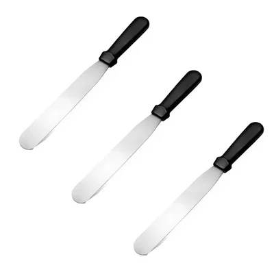 Smart Chef HS30101 Pallet Knives 3pcs, Strainght 6-Inch Blade Length, Spatula Set for Cake Decorating, Icing