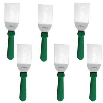 Smart Chef HS40102, 4x2 inch Pizza Lifter/ Lifting Spatula 6pcs, Compact Cake and Pizza Server for Kitchens