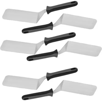 Smart Chef HS40122, 6x4 inch Pizza Lifter/ Lifting Spatula 6pcs, Compact Cake and Pizza Server for Kitchens