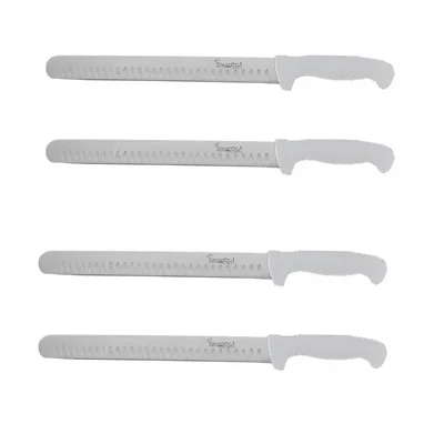 Smart Chef SC0101 Cook Ham Knife 4pcs, 12 inch SS Blade Size, Precision Slicing for Ham, Roasts and Cold Cuts