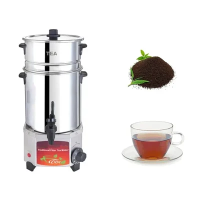 Commercial 2L SS Traditional Filter Tea Maker Electric Kettle 100W