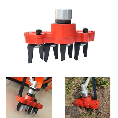 Heavy Duty 8.5 inch Ver Tiller Attachment for Brush Cutter(Size-Shaft 26mm)