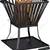 Relax Days Fire Pit XL With Bottom Plate for Wood, 56 x 56.5 x 45 cm, Black