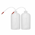 SBT Instruments 1000ml x 2pcs Polypropylene Wash Bottle with Screw Cap, Flexible Tube for Dispensing Liquid