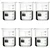 SBT Instruments 1000ml x 6pcs Borosilicate Glass Beaker, Low Form with Spout