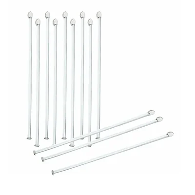 SBT Instruments 12pcs Borosilicate Glass Stirring Rod 200mmX6mm Flat Face for Laboratory
