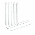 SBT Instruments 12pcs Borosilicate Glass Stirring Rod 200mmX6mm Flat Face for Laboratory