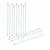 SBT Instruments 12pcs Borosilicate Glass Stirring Rod 200mmX6mm Flat Face for Laboratory