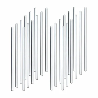SBT Instruments 24pcs Glass Stirring Rod, 8- inch Length for Mixing Liquids And Solids