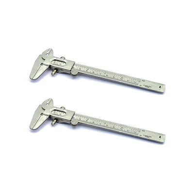 SBT Instruments 2pcs Non Digital SS Vernier Caliper Metric for Inside, Outside, Depth & Step Measurements