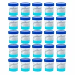 SBT Instruments 30ml x 25pcs Polypropylene Urine Sample Bottles with Lid for Nursing, Hospitals