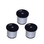 SBT Instruments 3pcs 15X Hygiene Eyepiece Objective Lens for Microscope