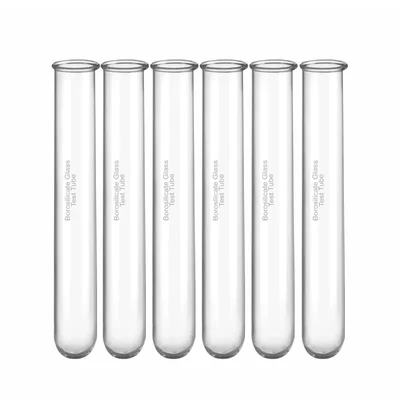 SBT Instruments 50pcs Test Tubes 18 x 150mm, Clear Borosilicate Glass for Lab Scientific Experiments, Candy Storage