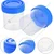 SBT Instruments 50pcs x 50ml Polypropylene Urine Sample Bottles with Lids and ID Label for Nursing, Hospitals, Medical College