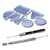 SBT Instruments 9pcs Acrylic Optic Lens Set with Green Laser and Red Laser Pointer for Experiments