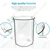 SBT Instruments Borosilicate 3.3 Glass Beakers - 50ml x 2Pcs, 100ml x  2Pcs & 250ml x 2Pcs With Graduation Marks