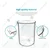 SBT Instruments Borosilicate 3.3 Glass Scientific Beaker 500ml & Cylinder 50ml Round Base for Laboratory