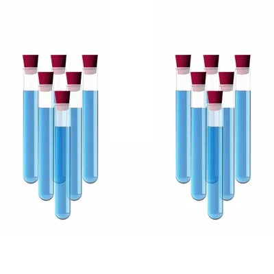 SBT Instruments Borosilicate Glass 12pcs Test Tube 15mmX125mm with 12pcs Cork for Laboratory