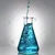 SBT Instruments Borosilicate Glass Measuring 25ml Conical Flask, 1000ml Beaker & 250ml Reagent Bottle with Blue Screw Cap