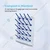 SBT Instruments Laboratory Drying Rack with 20 Pegs & Collection Tray | White Base with Blue Pegs | Water Drain Rack