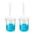 SBT Instruments Polypropylene 2 Measuring Cylinder 100ml & 2 Measuring Beaker 500ml Combo