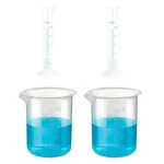 SBT Instruments Polypropylene 2 Measuring Cylinder 25ml & 2 Measuring Beaker 500ml Combo