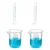 SBT Instruments Polypropylene 2 Measuring Cylinder 50ml & 2 Measuring Beaker 100ml Combo