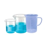 SBT Instruments Polypropylene 250ml & 500ml Beakers with Graduation Marks and 500ml Measuring Jug
