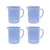 SBT Instruments Polypropylene 4pcs x 250ml Measuring Jug with Handle for Kitchen Lab