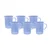 SBT Instruments Polypropylene 6pcs x 500ml Measuring Jug with Handle for Kitchen Lab