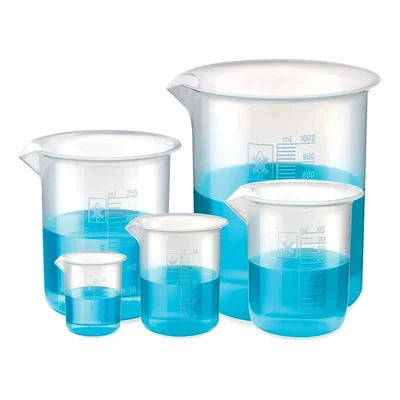 SBT Instruments Polypropylene Beaker 25ml, 50ml, 100ml, 250ml, 1000ml with Graduation Marks for Laboratory