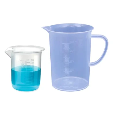 SBT Instruments Polypropylene Beaker with Graduation Marks, 100ml & 500ml for Laboratory