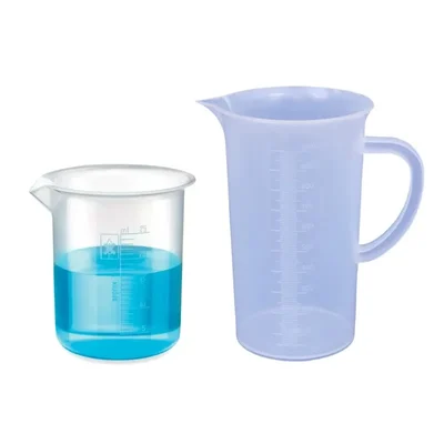 SBT Instruments Polypropylene Beaker with Graduation Marks, 25ml & 1000ml for Laboratory