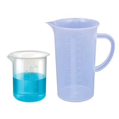 SBT Instruments Polypropylene Beaker with Graduation Marks, 500ml & 1000ml for Laboratory