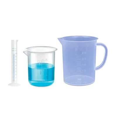 SBT Instruments Polypropylene Measuring Cylinder 100ml, Beaker 25ml & Jug 250ml Set for Laboratory