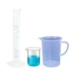 SBT Instruments Polypropylene Measuring Cylinder 10ml, Beaker 50ml & Jug 500ml Set for Laboratory