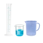 SBT Instruments Polypropylene Measuring Cylinder 250ml, Beaker 25ml & Jug 250ml Set for Laboratory