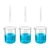 SBT Instruments Scientific Polypropylene 3 Cylinder 100ml & 3 Measuring Beaker 1000ml Combo with Blue Printed Graduation