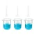 SBT Instruments Scientific Polypropylene 3 Cylinder 10ml & 3 Measuring Beaker 100ml Combo with Blue Printed Graduation