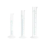 SBT Instruments Scientific Polypropylene Measuring Cylinders-10ml, 100ml, 250ml, Hexagonal Base, Blue Printed Graduation