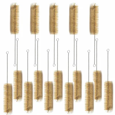 SBT Instruments Set of 16- Test Tube/ Bottle Wash Cleaning Brushes with Radial Tufted End