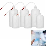 SBT Instruments Wash Bottles 3pcs x 1000ml & 3pcs x 500ml with Screw Cap & Flexible Tube for Dispensing Liquid in Lab