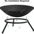 Sigdi Steel Fire Pit/ Portable Fire Basket for BBQ, Camping, Party