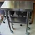 SS 24x24 inch Food Preparation Working Table with Wheels and Undershelf for Restaurant, Home and Hotel