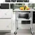 SS 24x24 inch Food Preparation Working Table with Wheels and Undershelf for Restaurant, Home and Hotel