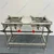 Stand Type 12x30x30 inch High Flame Double Torch Burner Gas Bhatti, Stainless Steel Body