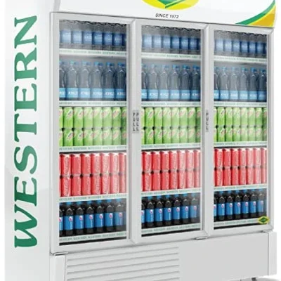 WESTERN 1882L Triple Door Visi Cooler, SRC 1800 for Cold Drinks and Confectionery Purposes
